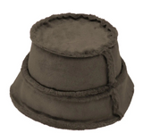 Faux Fur/Suede Floppy Hat