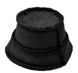 Faux Fur/Suede Floppy Hat