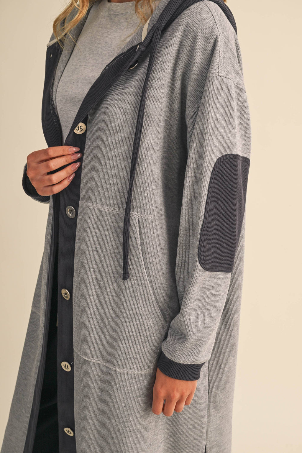 HOODED CARDIGAN