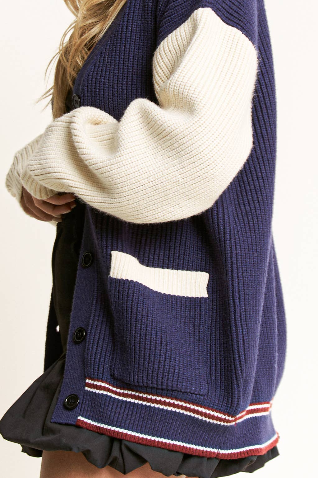Stripe Detail Cardigan