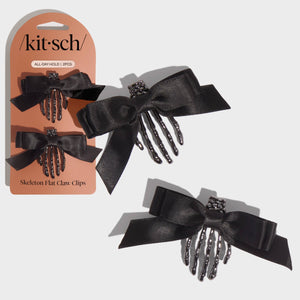 Skeleton Flat Claw Clips 2pc Set