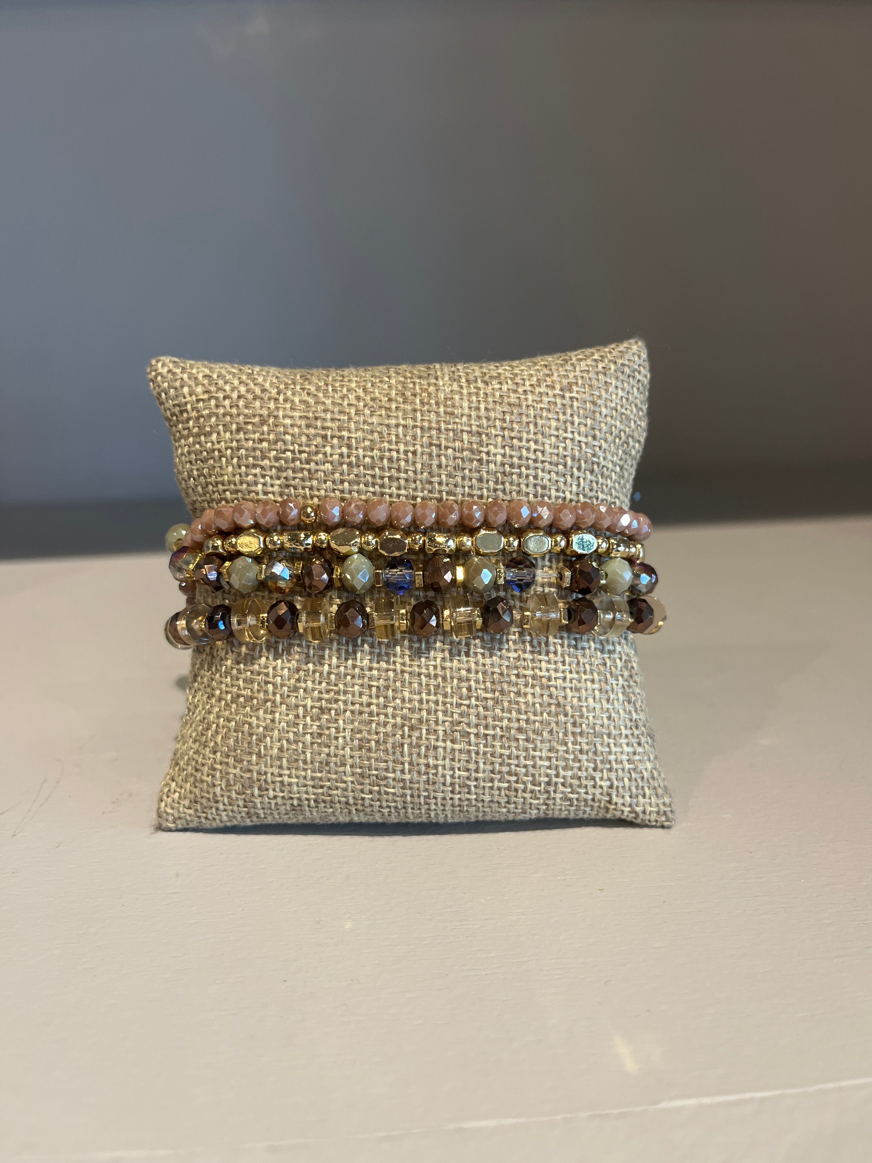 Four Stack Beaded Bracelet