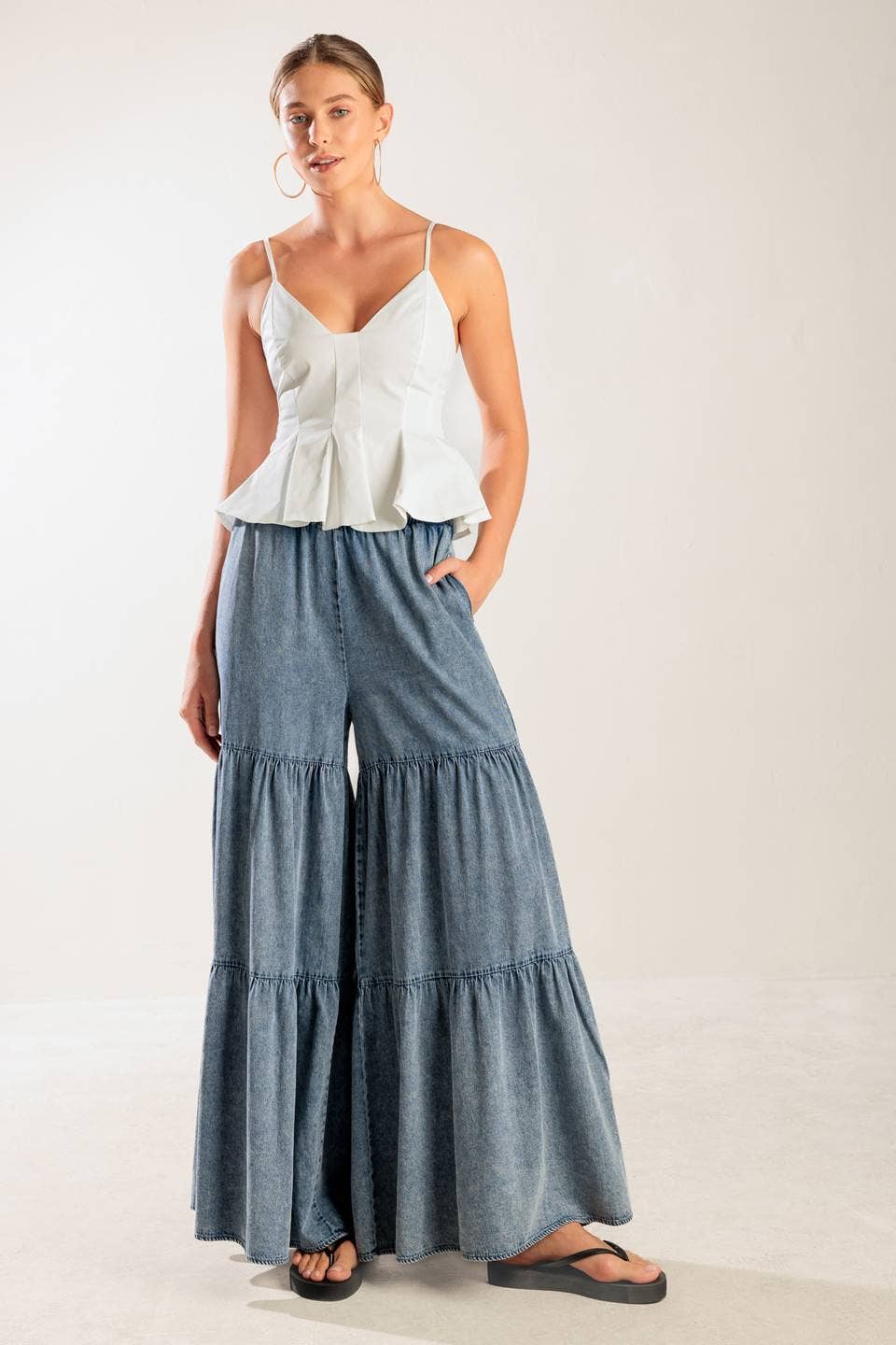 Solid Woven Cami Top
