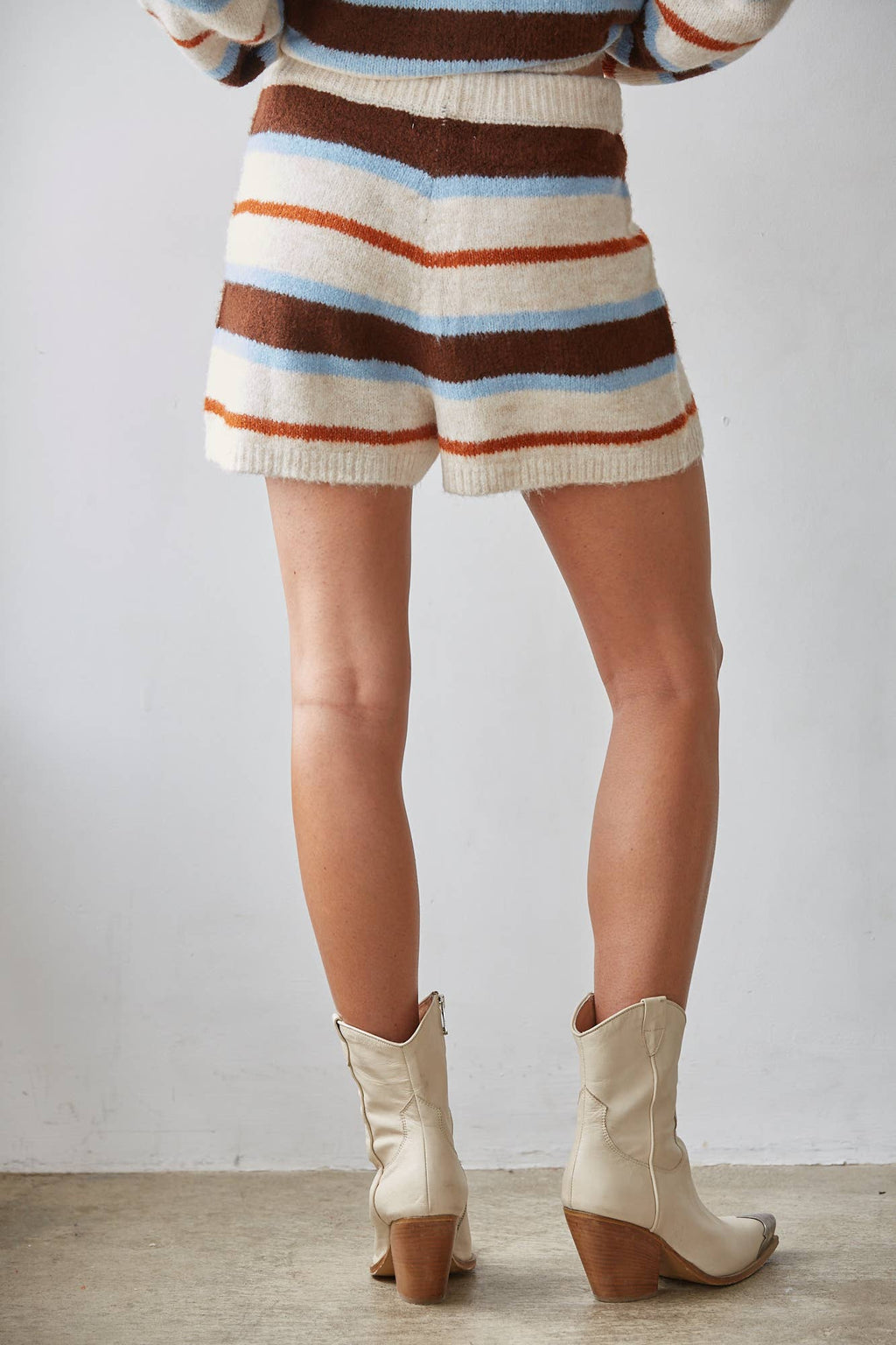 Striped Sweater Shorts
