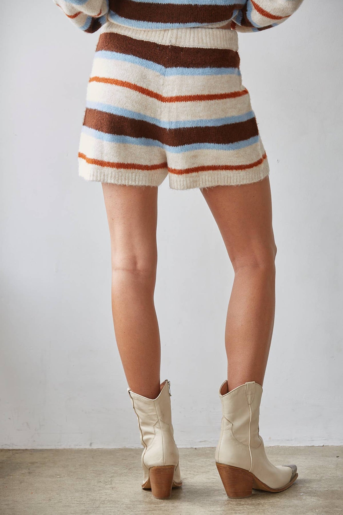 Striped Sweater Shorts