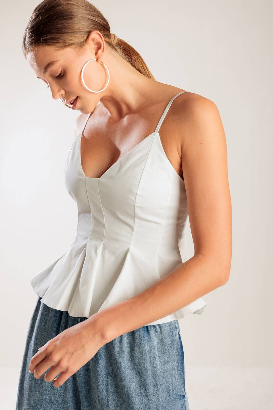 Solid Woven Cami Top