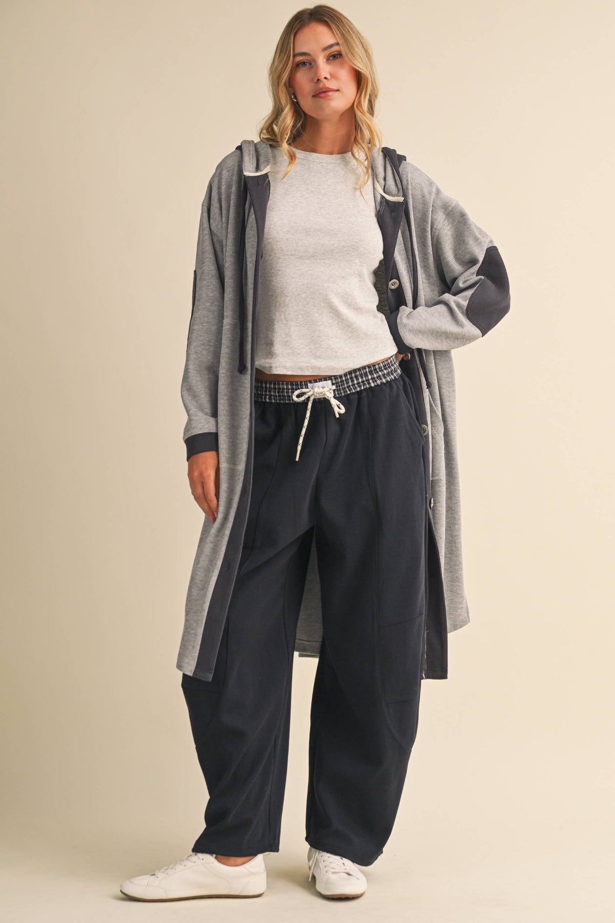 HOODED CARDIGAN