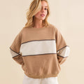Color Block Crew Sweatshirt