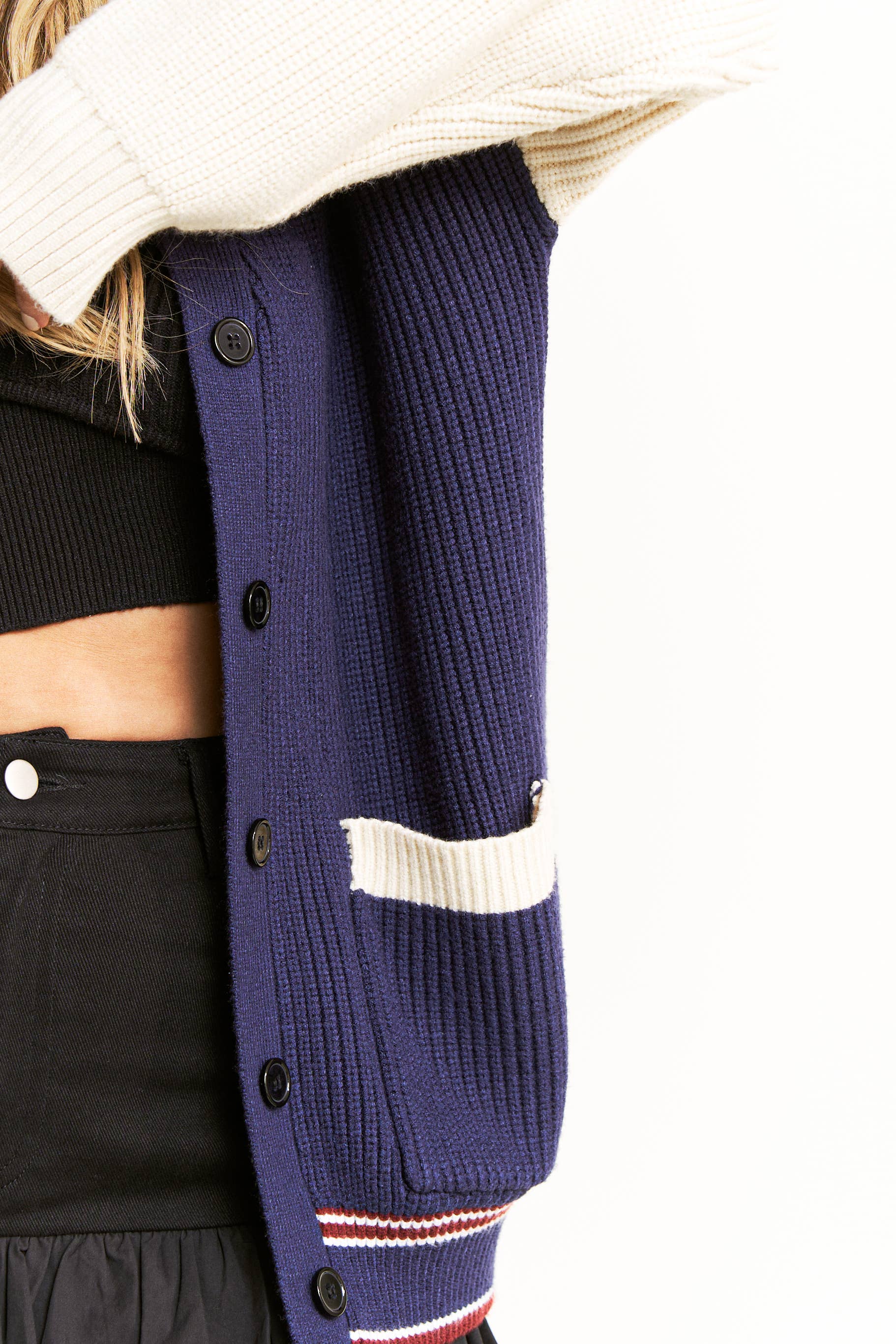 Stripe Detail Cardigan
