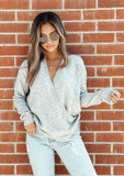 Confetti Surplice Pullover Sweater