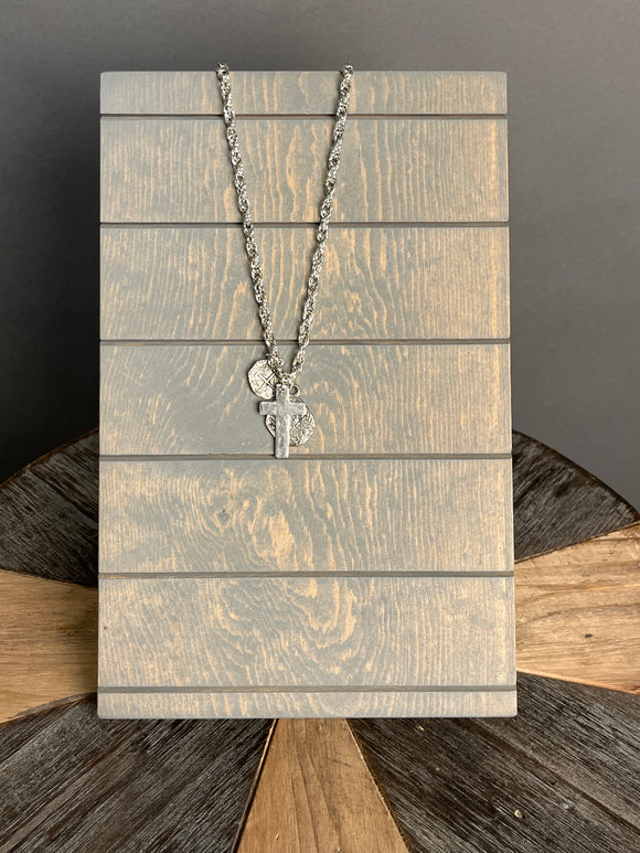 Cross & Coins Necklace