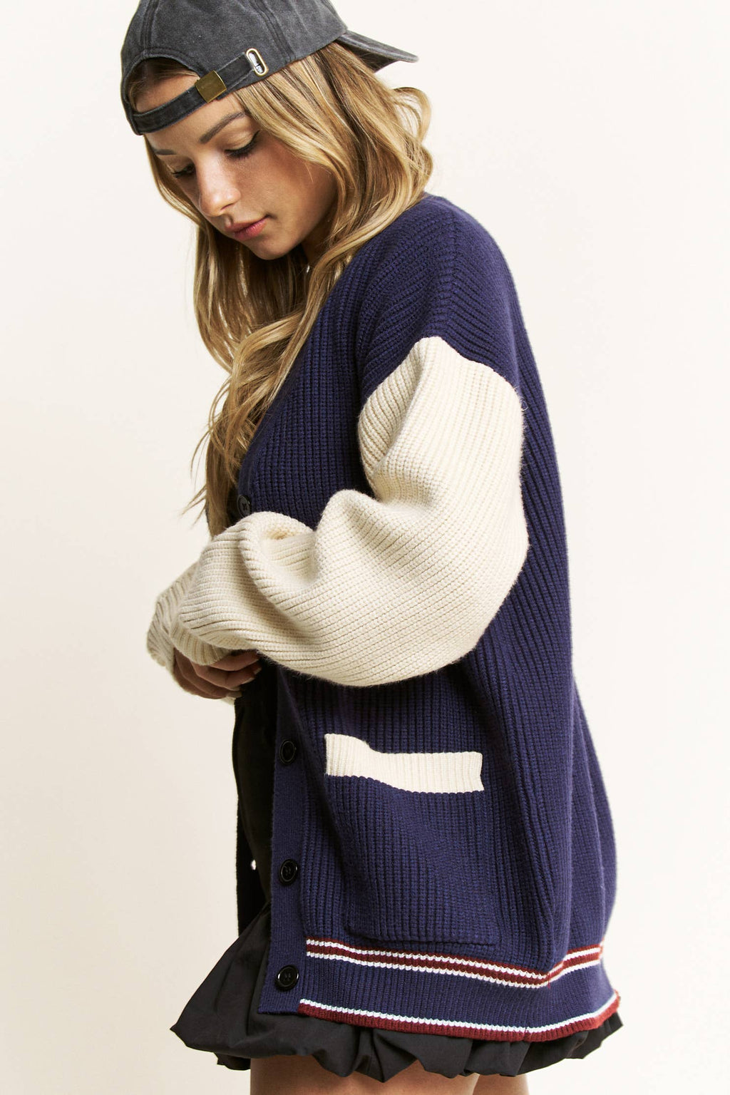 Stripe Detail Cardigan