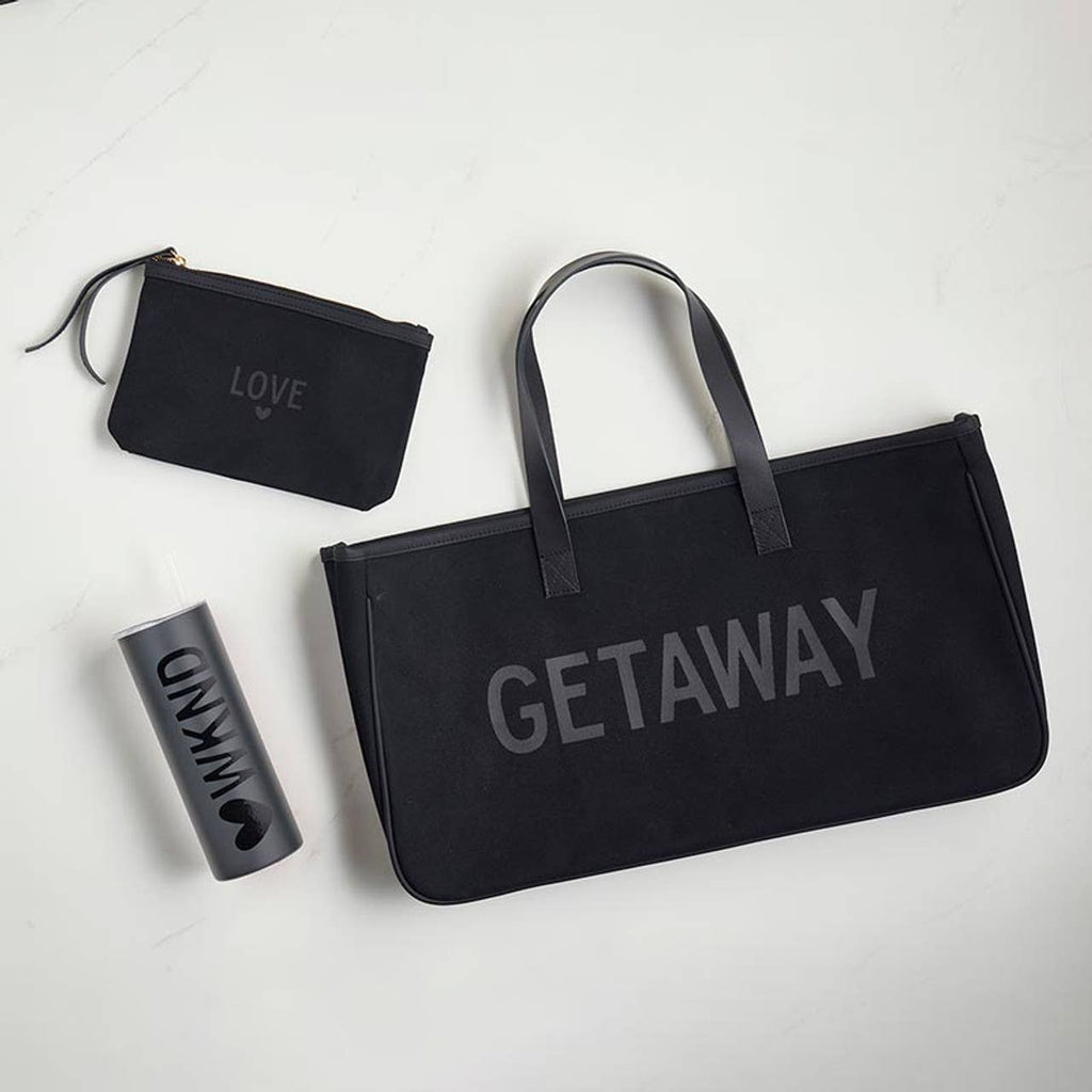 Black Canvas Tote - Getaway