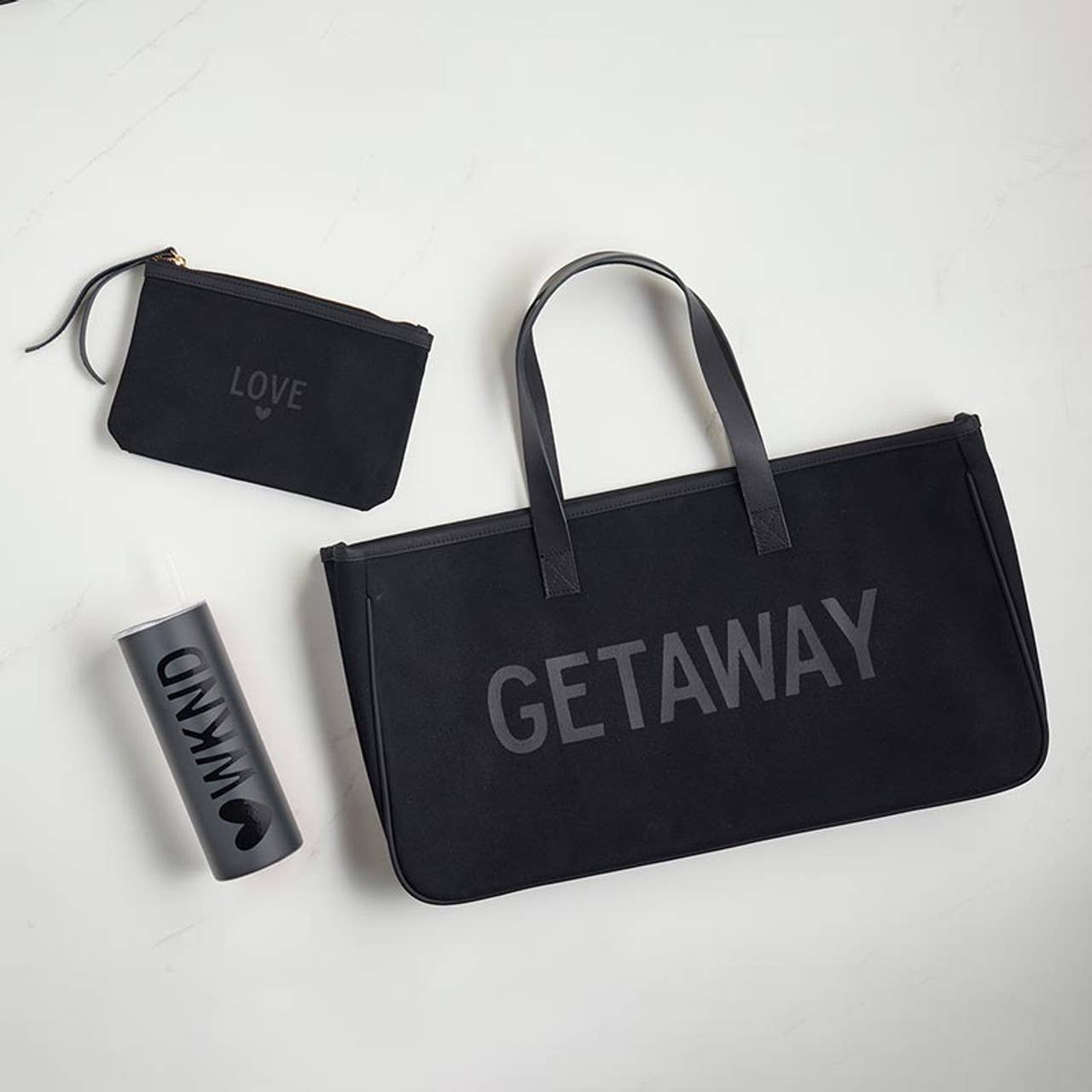 Black Canvas Tote - Getaway