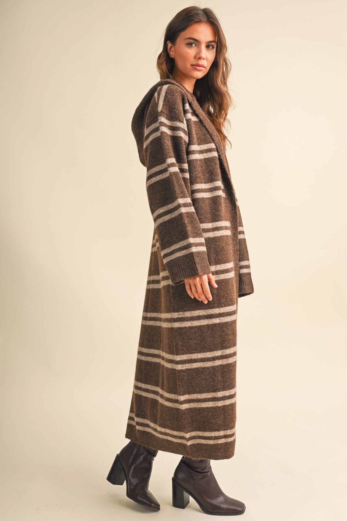 Hooded Oversized  Long Sweater Cardigan