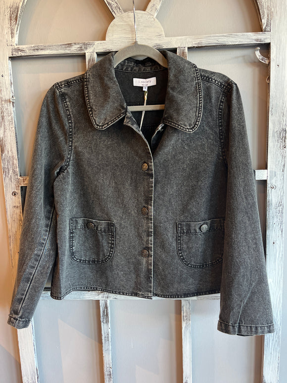Denim Pleat Shirt