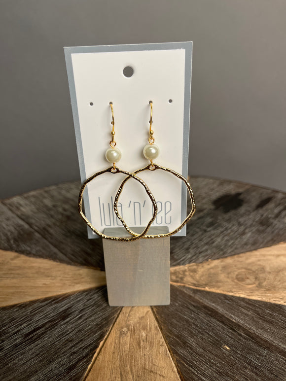 Hammered Ring Earrings