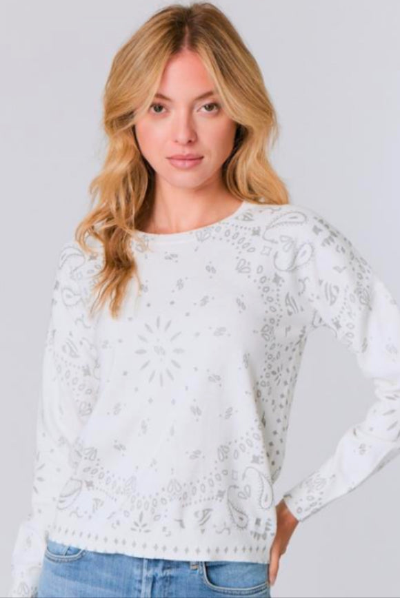 Foil Bandana Sweater