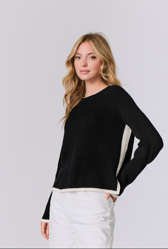 Tipped Crew Sweater