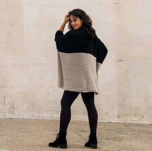 Knit Cape Wrap W/ Pockets