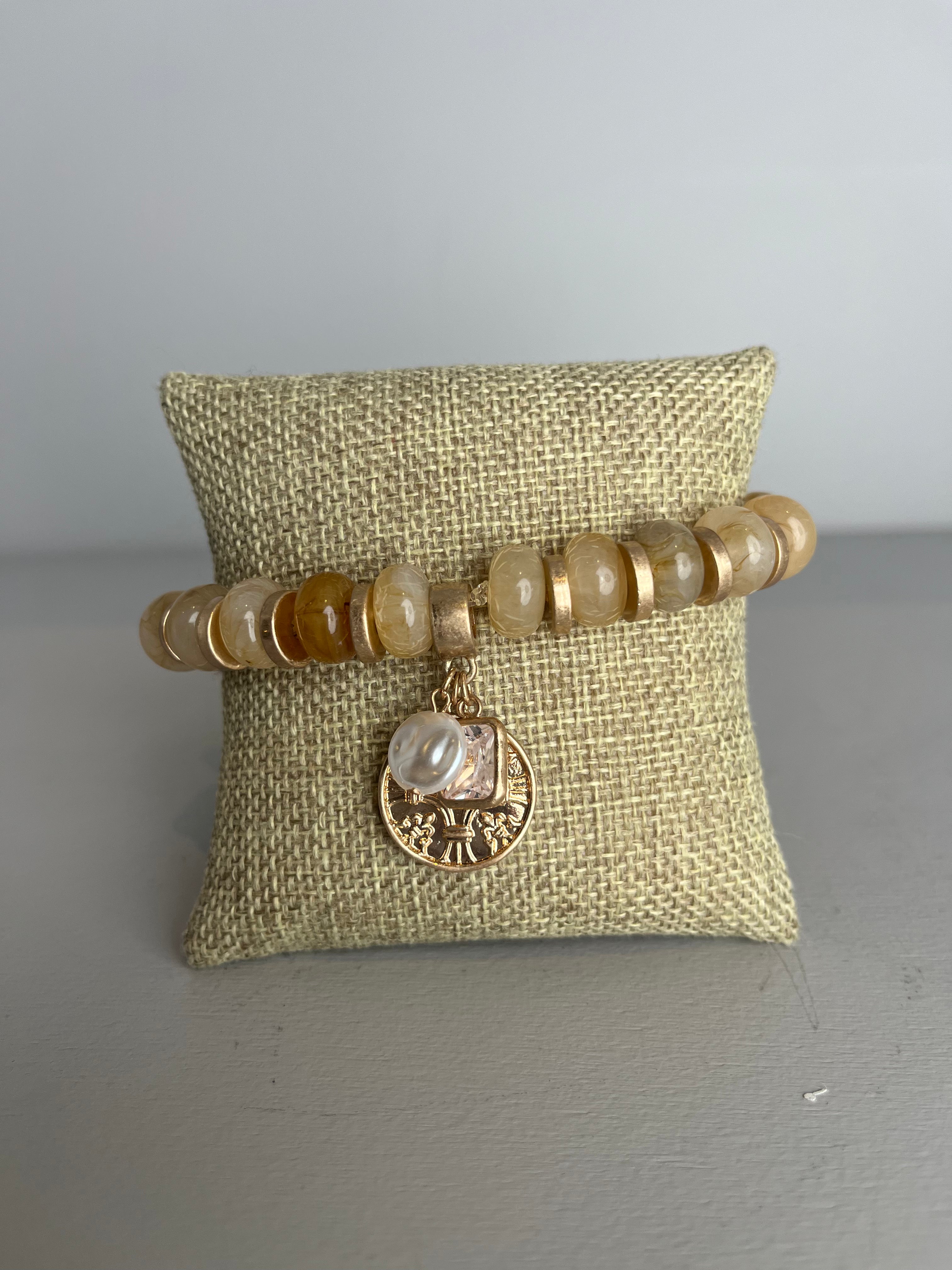 Coin Beaded Bracelet