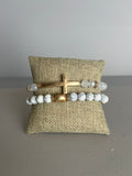 Stack Cross Bracelet