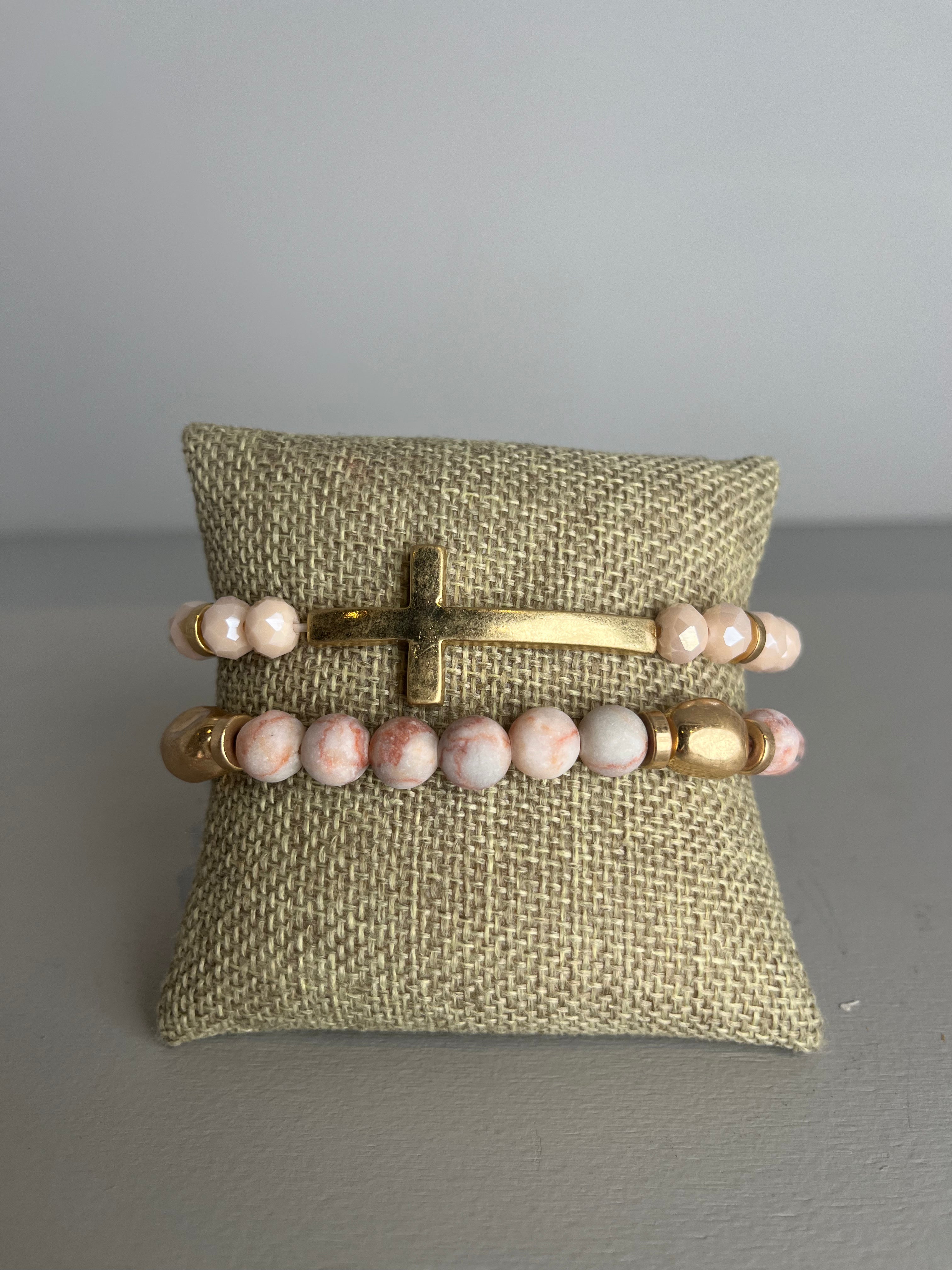 Stack Cross Bracelet