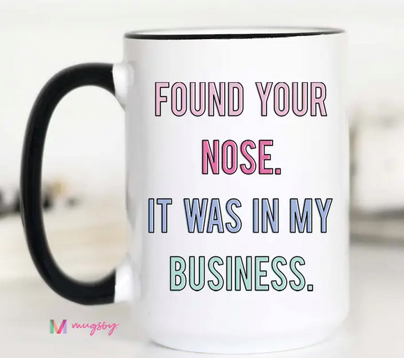 Nosey Coffee Mug