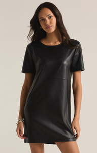 London Faux Leather Dress