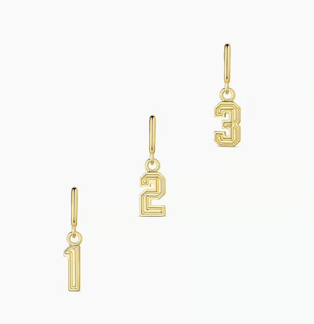 Varsity Numbers Parker Charms