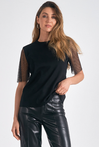 Tshirt With Mesh Sleeve