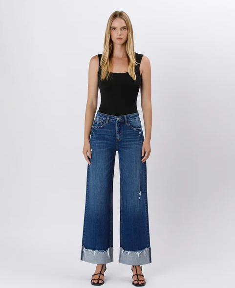 Blue Stream High Rise Baggy Jeans