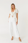 Hudson Crop Wide Leg Jeans