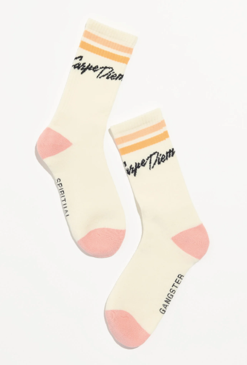 Carpe Diem Crew Sock