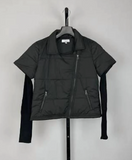 Puffer Jacket W/ Ribbed Sleeves