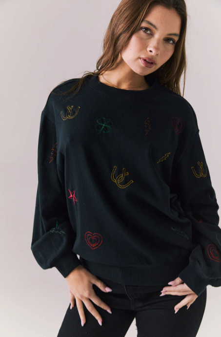 All Over Icons Pullover