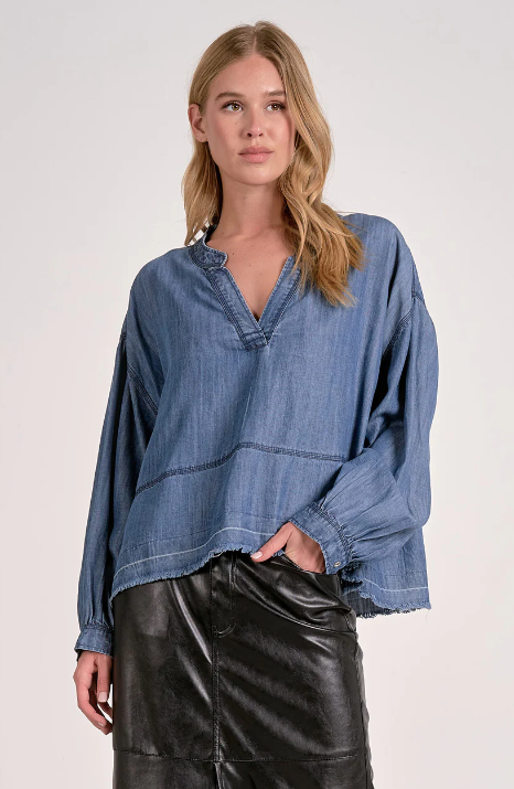 V Neck LS