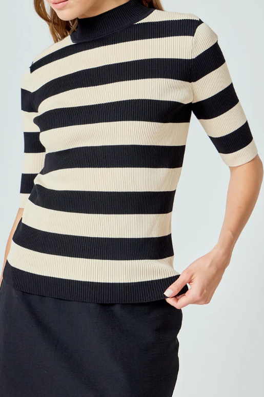 Striped Knit Top