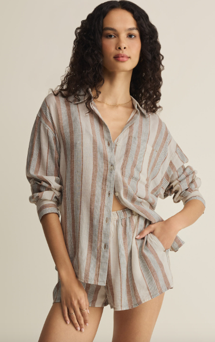 The Perfect Striped Button Up