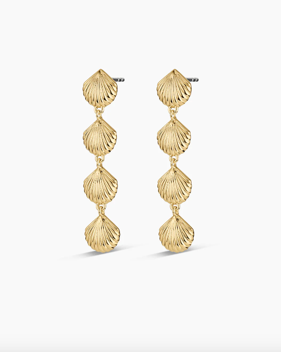 Scallop Mini Drop Earrings