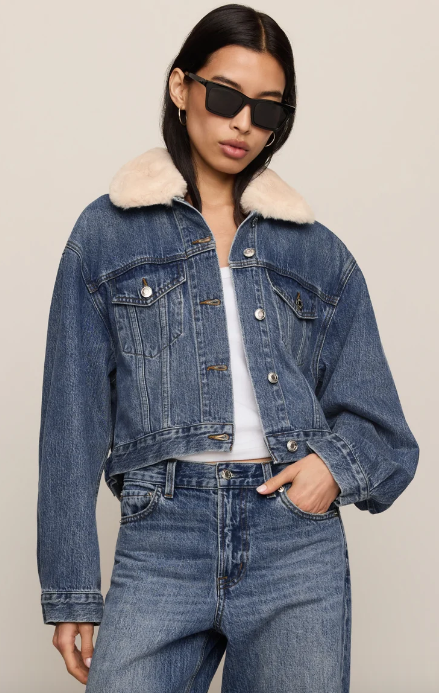 Dailey Denim Fur Jacket