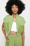 Bridgette Crop Zip Jacket