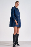 L/S Button Down Dress