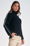 Ribbed Contrast Sweater