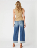 Selvedge Wide Leg Cuff Jean