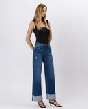 High Rise Baggy Wide Cuffed Jean