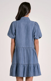 Denim Tiered Dress