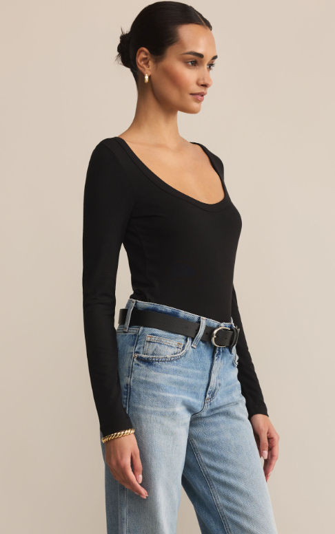 Second Skin Scoop Neck Top