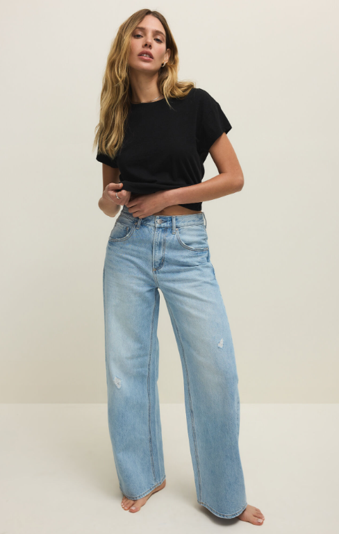 Remi High Rise Bowed Wide