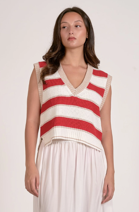 Slate Sleeveless Sweater